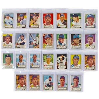 1952 Topps Baseball (26 Card Lot - 22 Different)