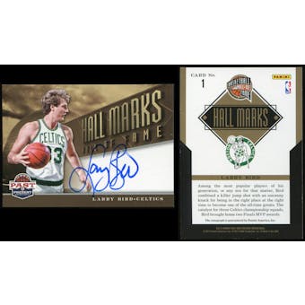 2012/13 Panini Past and Present Hall Marks Autographs #1 Larry Bird SP