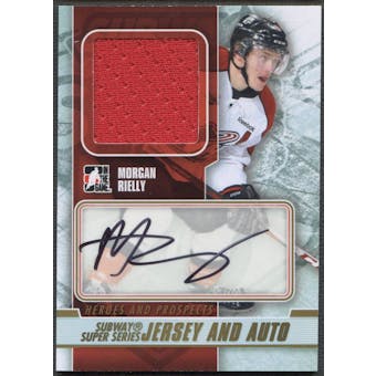 2012/13 ITG Heroes and Prospects #SSMAMR Morgan Rielly Subway Super Series Gold Jersey Auto /10