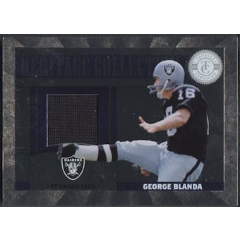 2011 Totally Certified #23 George Blanda Heritage Collection Jersey #242/249