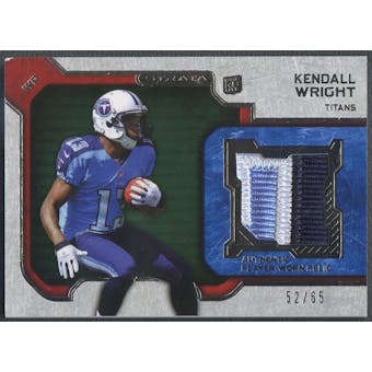 2012 Topps Strata #RRKW Kendall Wright Green Rookie Patch #52/65