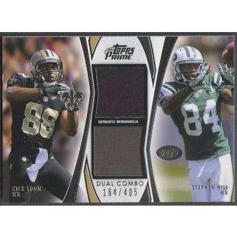 2012 Topps Prime #DCRTH Nick Toon & Stephen Hill Dual Combo Relics Rookie Jersey #164/405