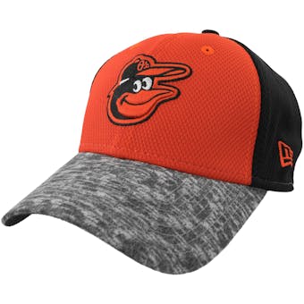 Baltimore Orioles New Era 39Thirty (3930) Orange & Black Tech Stir Flex Fit Hat (Adult S/M)