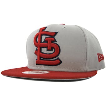 St. Louis Cardinals New Era 9Fifty Gray Grand Redux Flat Brim Snapback Hat (Adult One Size)