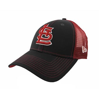 St. Louis Cardinals New Era 9Forty Navy Bold Mesher Adjustable Hat (Adult OSFA)