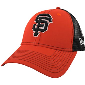 San Francisco Giants New Era 9Forty Orange Bold Mesher Adjustable Hat (Adult OSFA)