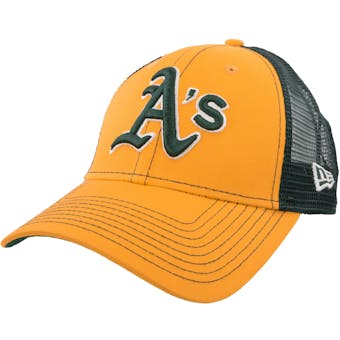 Oakland Atheltics New Era 9Forty Yellow Bold Mesher Adjustable Hat (Adult OSFA)