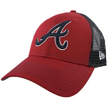 Atlanta Braves New Era 9Forty Red Bold Mesher Adjustable Hat (Adult OSFA)