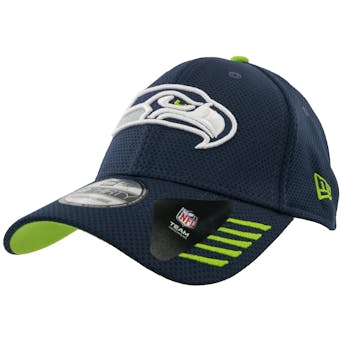 Seattle Seahawks New Era Navy Tech Grade Flex Fit Hat (Adult S/M)
