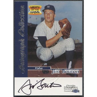 1999 Sports Illustrated #9 Jim Bouton Greats of the Game Auto