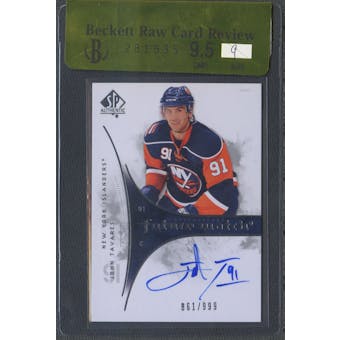 2009/10 SP Authentic #201 John Tavares Rookie Auto #861/999 BGS 9.5 Raw Card Review