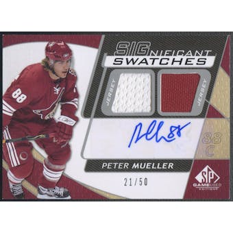 2009/10 SP Game Used #ISPM Peter Mueller Inked Sweaters Jersey Auto #21/50
