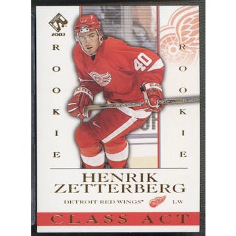 2002/03 Private Stock Reserve #7 Henrik Zetterberg Class Act Rookie