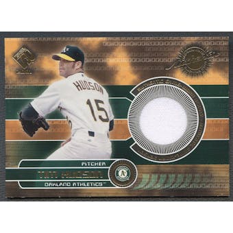 2001 Private Stock #131 Tim Hudson Game Gear Jersey