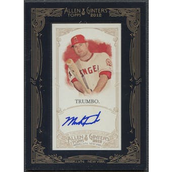 2012 Topps Allen and Ginter #MT Mark Trumbo Auto