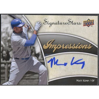 2009 Upper Deck Signature Stars #MK Matt Kemp Impressions Signatures Auto