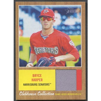 2011 Topps Heritage Minors #BH Bryce Harper Clubhouse Collection Relics Jersey