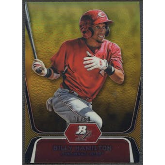 2012 Bowman Platinum #BPP16 Billy Hamilton Prospects Rookie Gold Refractor #06/50