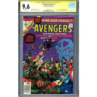 Avengers Annual #7 CGC 9.6 (W) Signature Series Jim Starlin *1959357001*