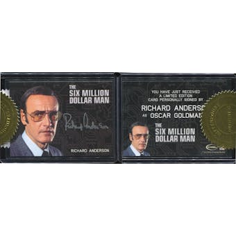 The Complete Bionic Collection Richard Anderson as Oscar Goldman Autograph
