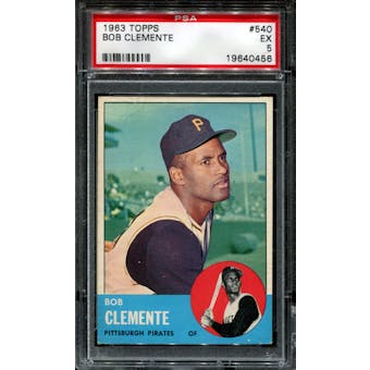 1963 Topps Baseball #540 Roberto Clemente PSA 5 (EX) *0456