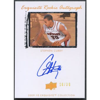 2009/10 Exquisite Collection #64 Stephen Curry Rookie Parallel Auto #16/30
