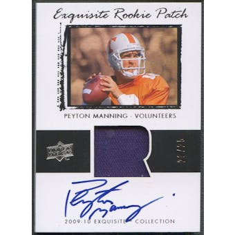 2009/10 Exquisite Collection #78J Peyton Manning Rookie Patch Auto Flashback #20/25