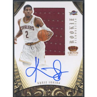 2012/13 Panini Preferred #327 Kyrie Irving Rookie Silhouettes Jersey Auto #25/99