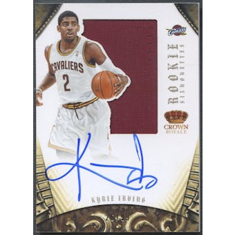 2012/13 Panini Preferred #327 Kyrie Irving Rookie Silhouettes Jersey Auto #26/99