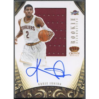 2012/13 Panini Preferred #327 Kyrie Irving Rookie Silhouettes Jersey Auto #27/99