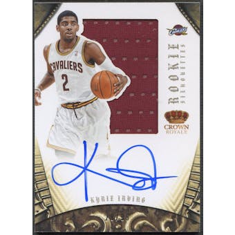 2012/13 Panini Preferred #327 Kyrie Irving Rookie Silhouettes Jersey Auto #28/99