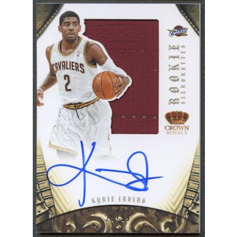 2012/13 Panini Preferred #327 Kyrie Irving Rookie Silhouettes Jersey Auto #29/99
