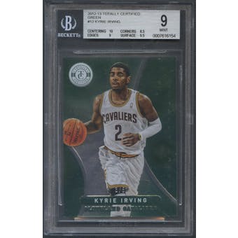 2012/13 Totally Certified #12 Kyrie Irving Rookie Green #3/5 BGS 9