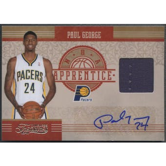 2010/11 Timeless Treasures #10 Paul George NBA Apprentice Rookie Jersey Auto #07/50