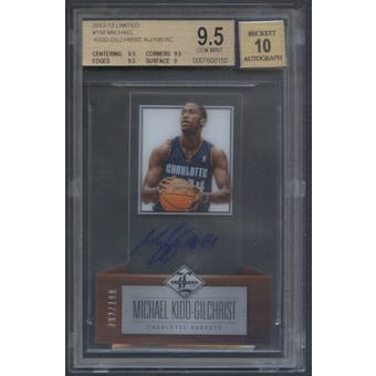 2012/13 Limited #158 Michael Kidd-Gilchrist Rookie Auto #082/199 BGS 9.5