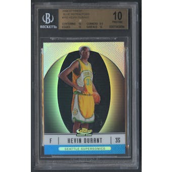 2006/07 Finest #102 Kevin Durant Rookie Refractors Blue #214/299 BGS 10