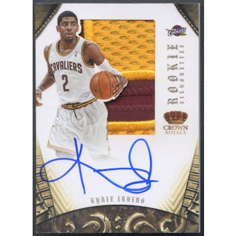 2012/13 Panini Preferred #327 Kyrie Irving Rookie Silhouettes Patch Auto #13/25