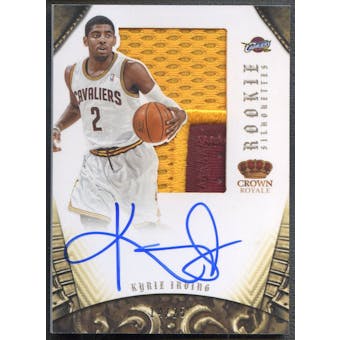 2012/13 Panini Preferred #327 Kyrie Irving Rookie Silhouettes Patch Auto #14/25