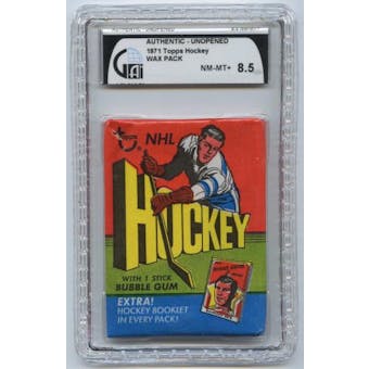 1971/72 Topps Hockey Wax Pack GAI 8.5 (NM-MT+)