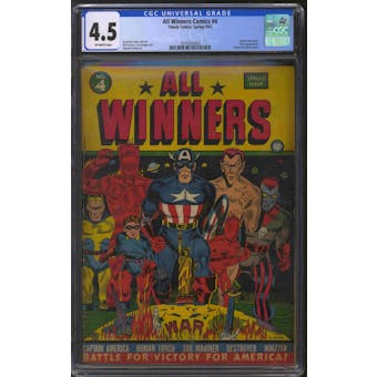 All Winners Comics #4 CGC 4.5 (OW) *1974333003*