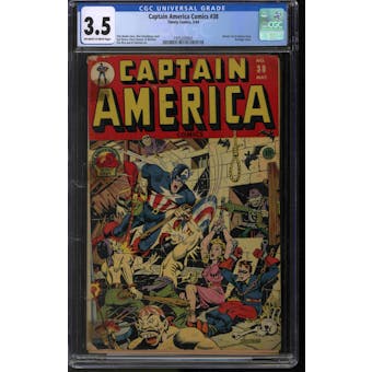 Captain America Comics #38 CGC 3.5 (OW-W) *1975320001*