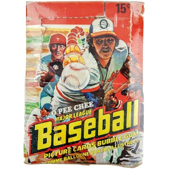 1978 O-Pee-Chee Baseball Wax Box