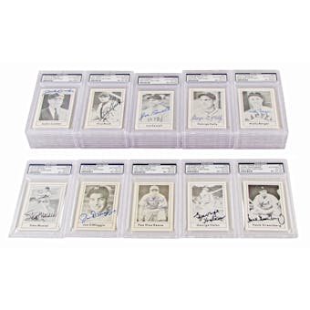 1978 Grand Slam Autographed PSA/DNA Authenticated Lot (49 Autographs!) DiMaggio / Musial / Reese