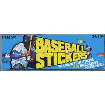 1979 Fleer Baseball Logo Stickers Box