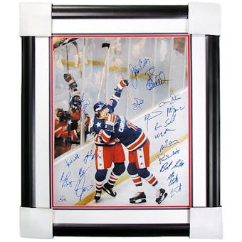 1980 Team USA "Miracle on Ice" Autographed and Framed 16x20 Photo