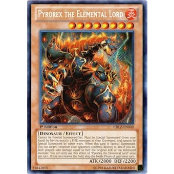 Yu-Gi-Oh Cosmo Blazer 1st. Ed. Single Pyrorex The Elemental Lord Secret Rare EN040 - NM