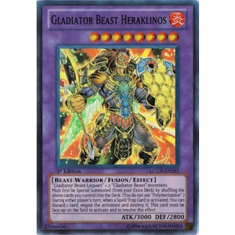 Yu-Gi-Oh Legendary Collection 2 1st Ed. Single Gladiator Beast Heraklinos Super Rare