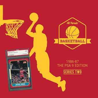 2019/20 Hit Parade Basketball 1986-87 The PSA 9 Edition - Series 2 - Hobby Box /132 PSA Jordan (PRESELL)