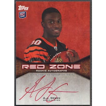 2011 Topps #RZRAAJG A.J. Green Rookie Red Zone Auto #057/100
