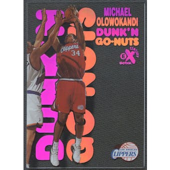 1998/99 E-X Century #16 Michael Olowokandi Dunk 'N Go Nuts